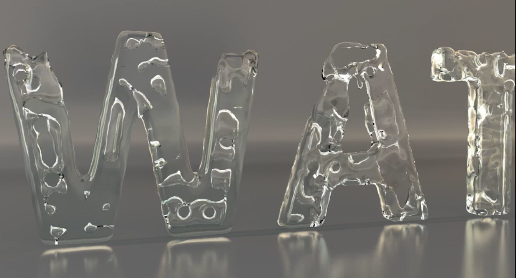 Aqua Logo Water  Text 3D model_1