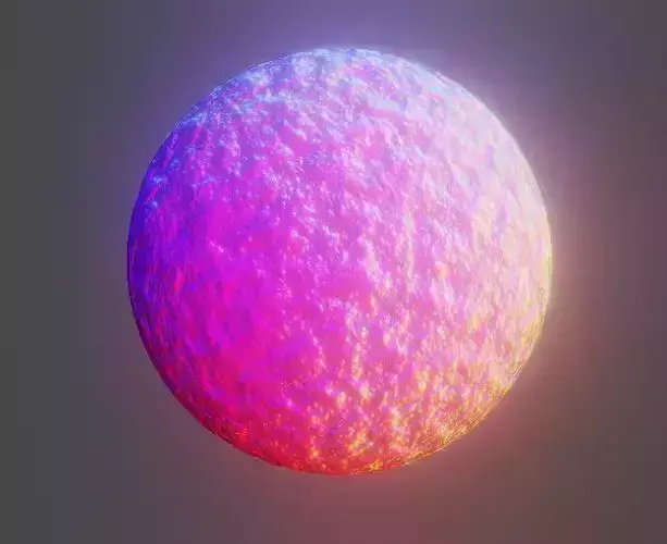 Glowing Planet 3D model