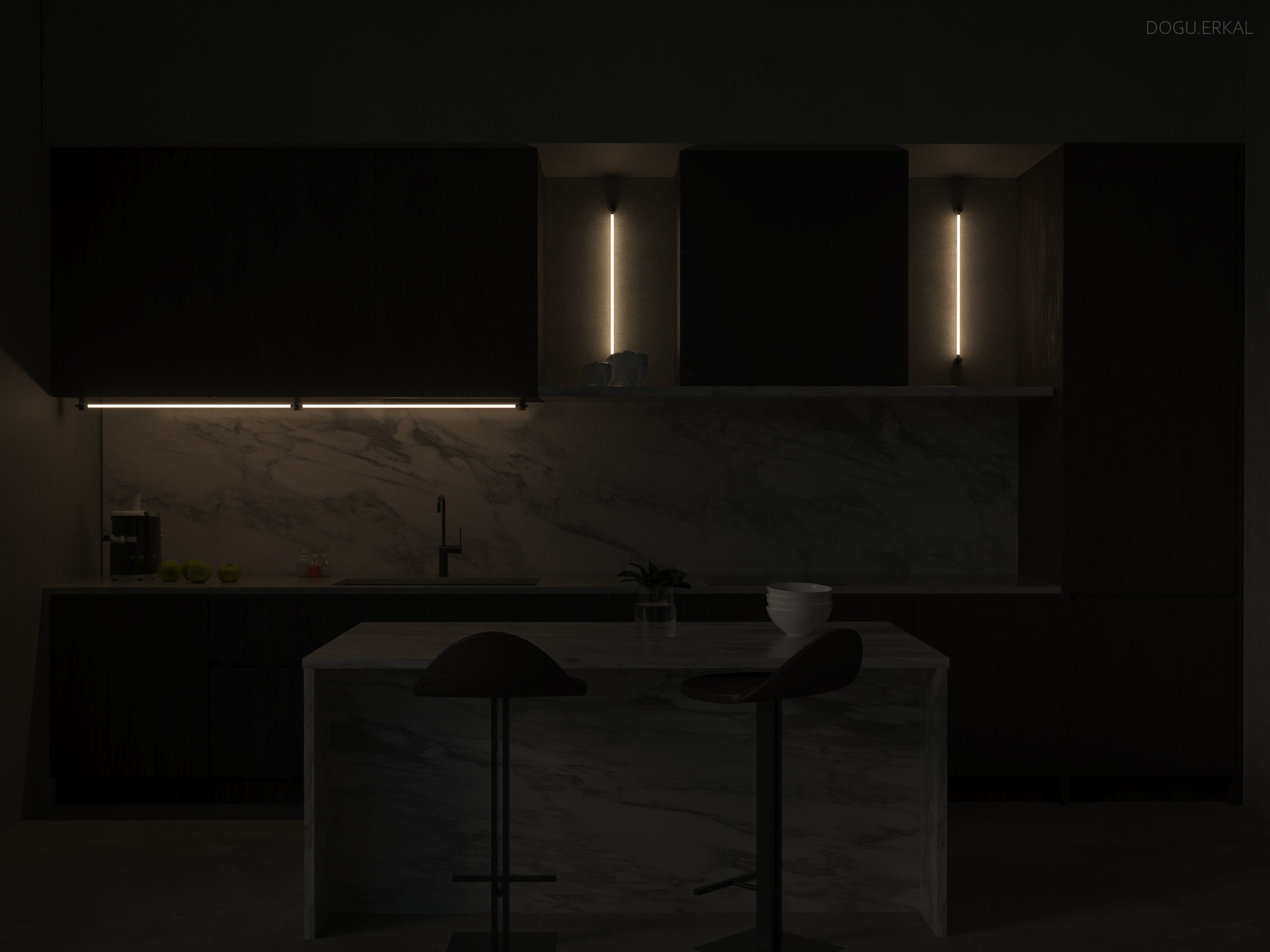LIGHT KITCHEN DESIGN Free 3D model_5