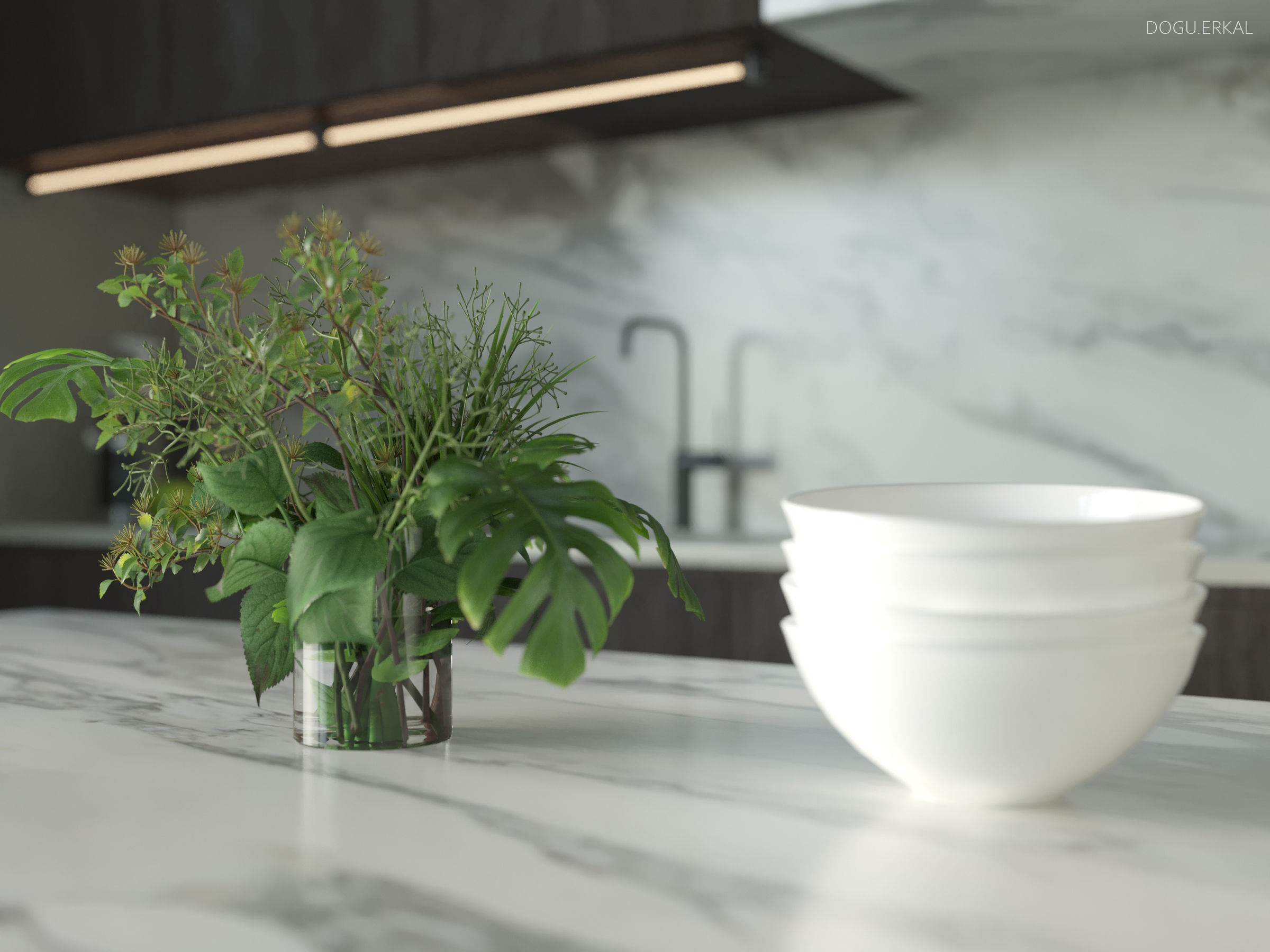 LIGHT KITCHEN DESIGN Free 3D model_2