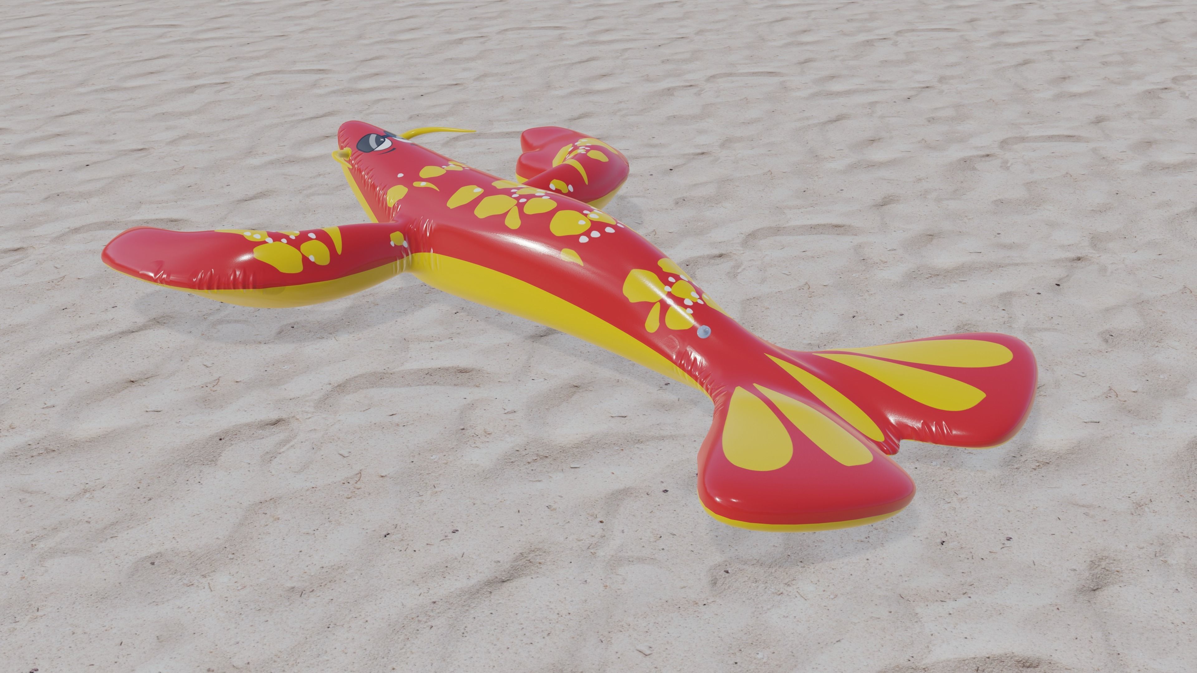 3D Cool Handsome Lobster Inflatable Toy 3D model_1