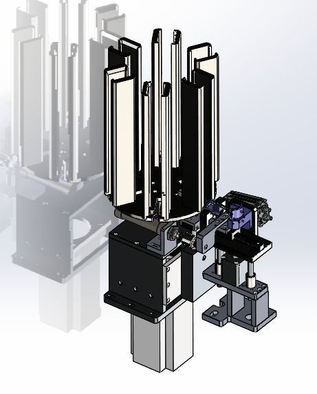 Automatic DC motor assembly production line 3D model_18
