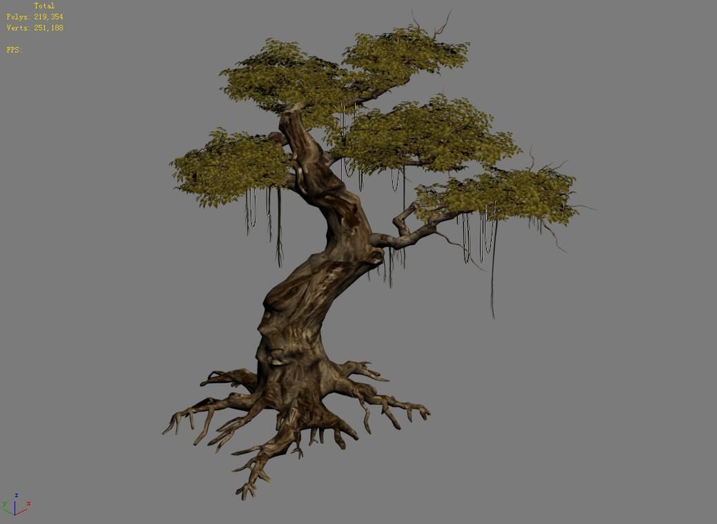 Huaguoshan-tree 06 3D model_5