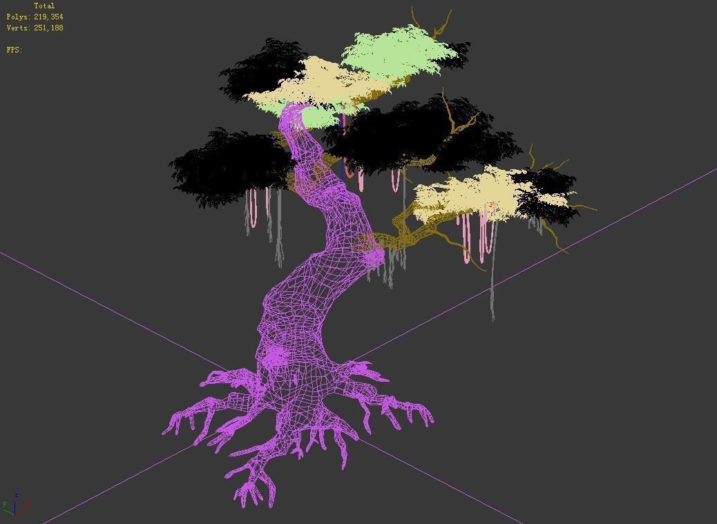 Huaguoshan-tree 06 3D model_4