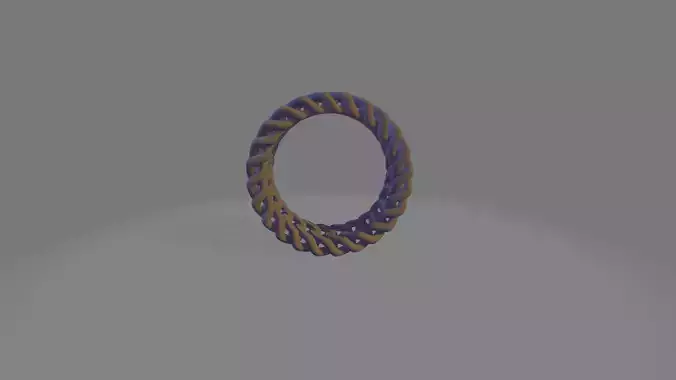 Cuban Link Ring STL file Free 3D print model Cuban Link Ring STL file Free 3D print model