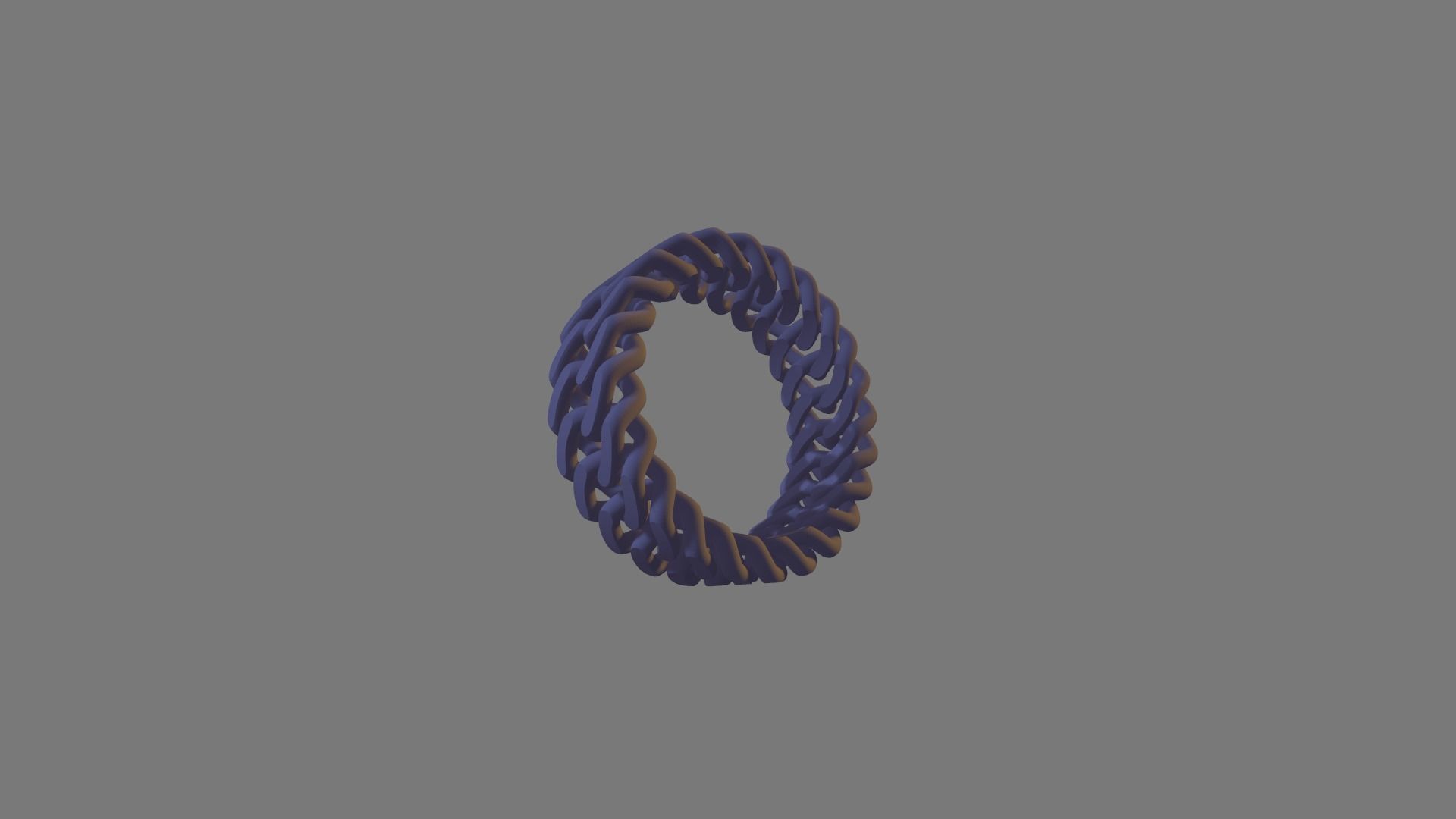 Cuban Link Ring STL file Free 3D print model_1