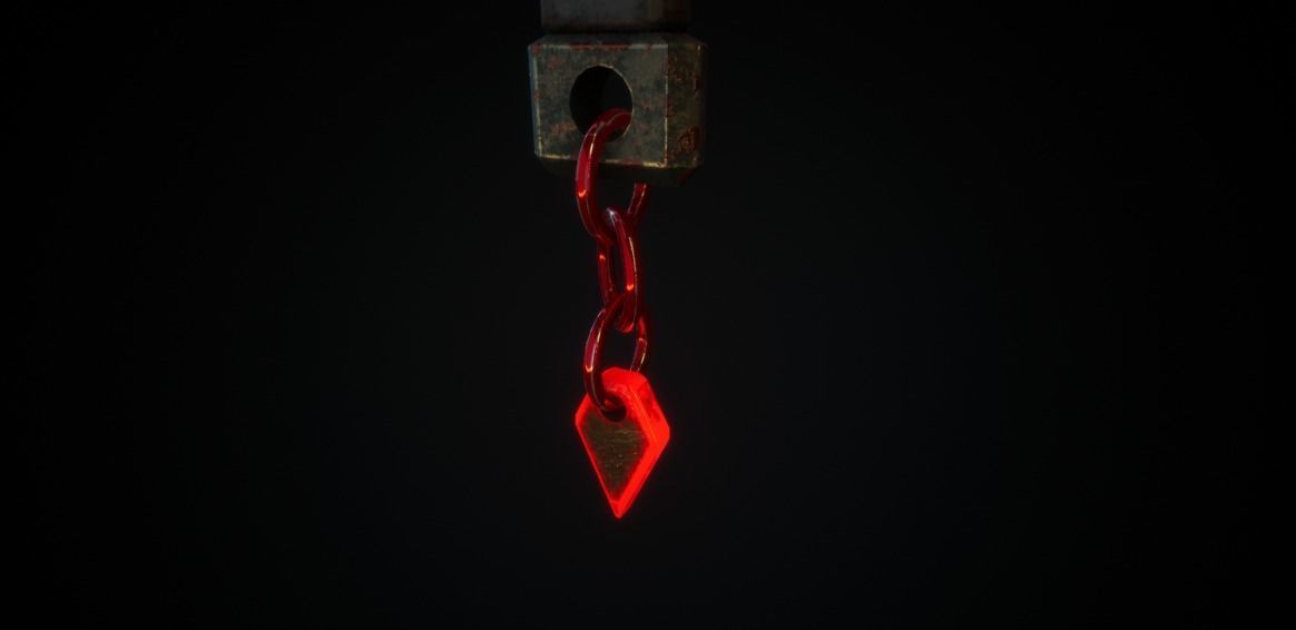 Medieval Axe - One hand - Magic - Weapons Low-poly 3D model_7