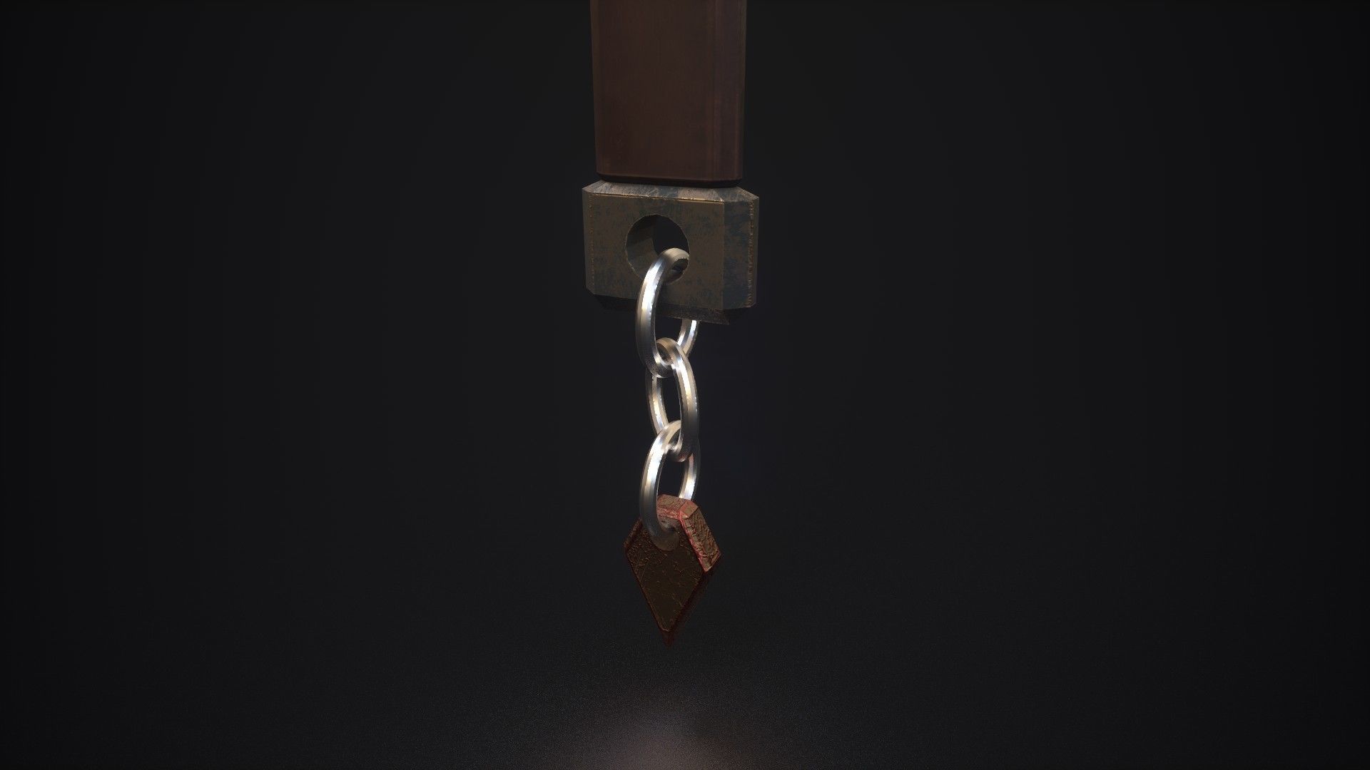 Medieval Axe - One hand - Magic - Weapons Low-poly 3D model_4