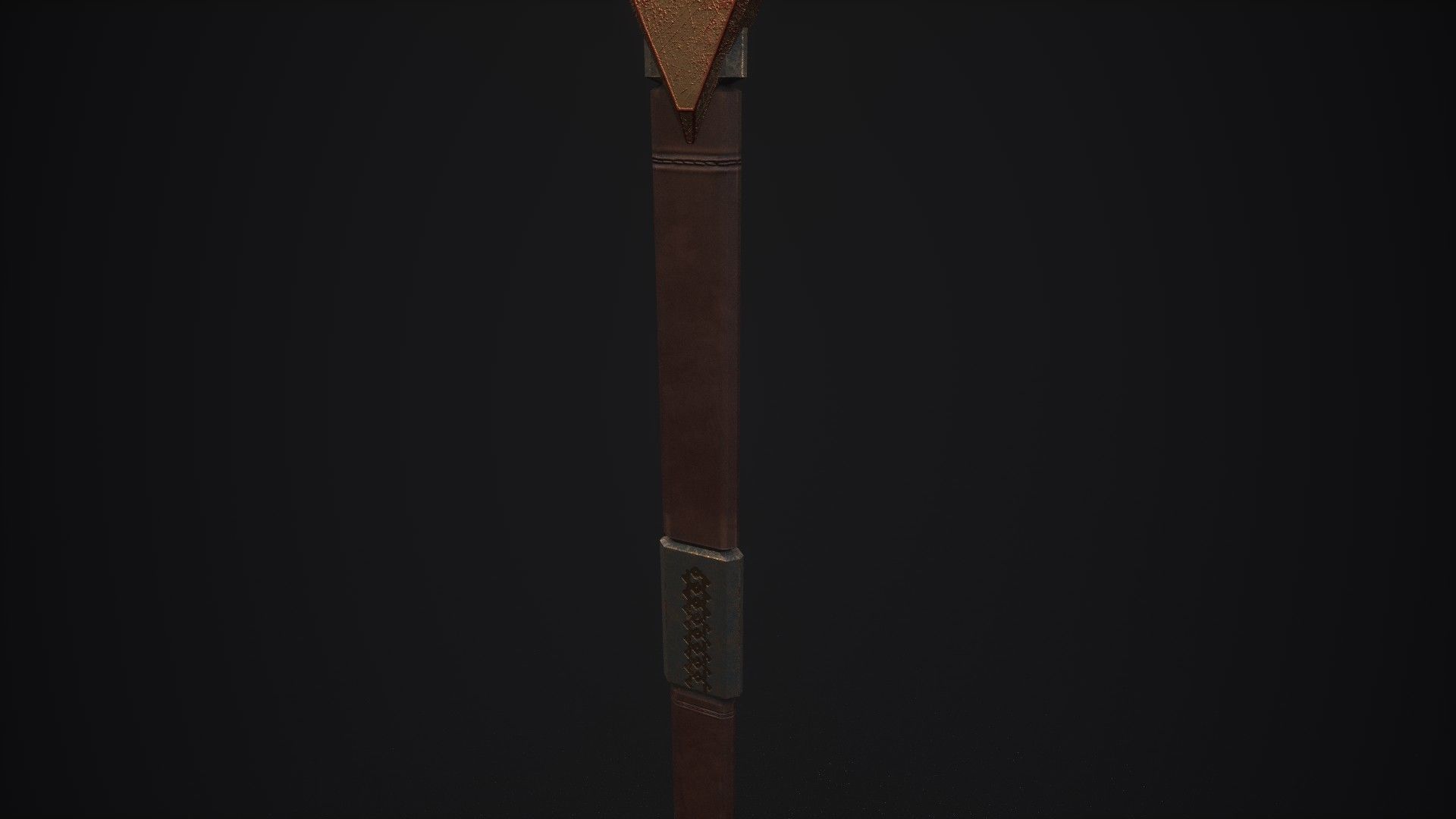 Medieval Axe - One hand - Magic - Weapons Low-poly 3D model_3