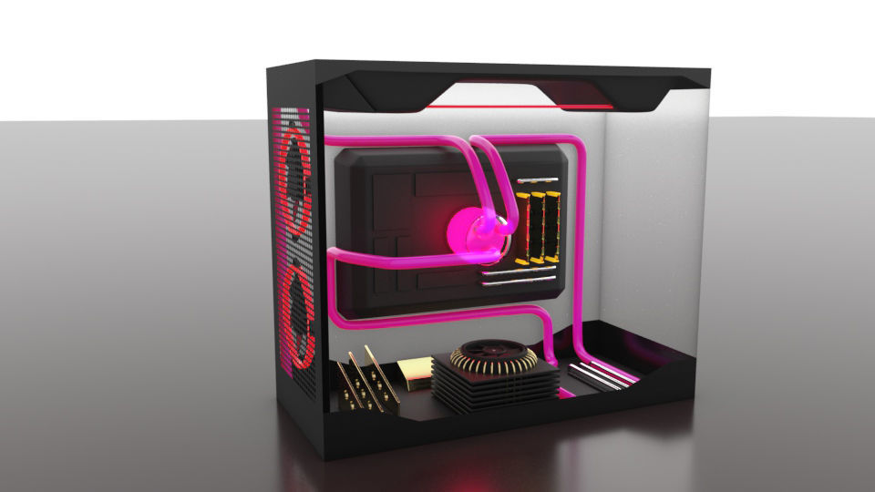 Computer fun model 3D model_1