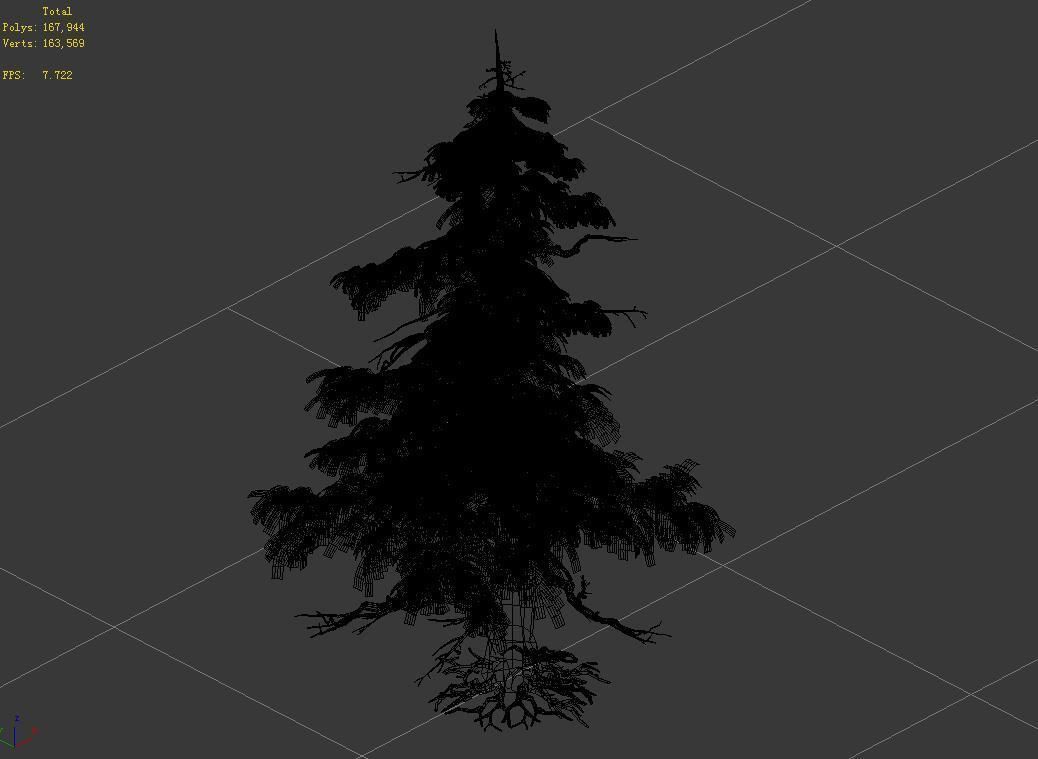 Landscape-Season-Pine Tree 02 3D model_4