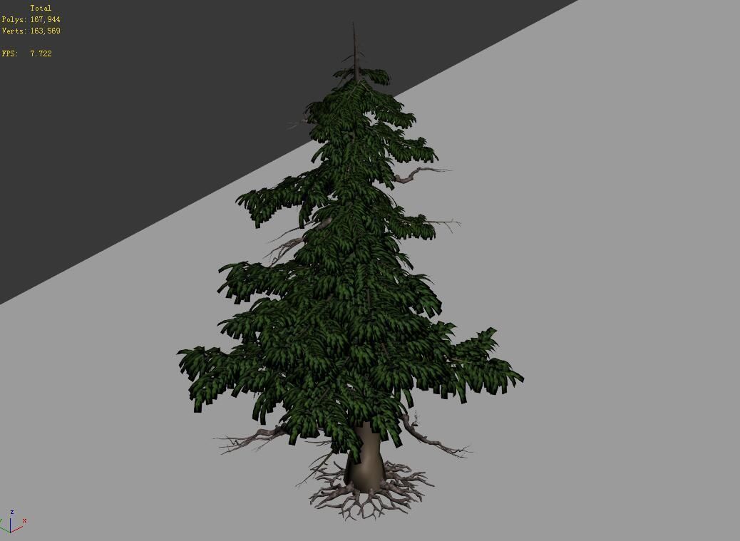 Landscape-Season-Pine Tree 02 3D model_3