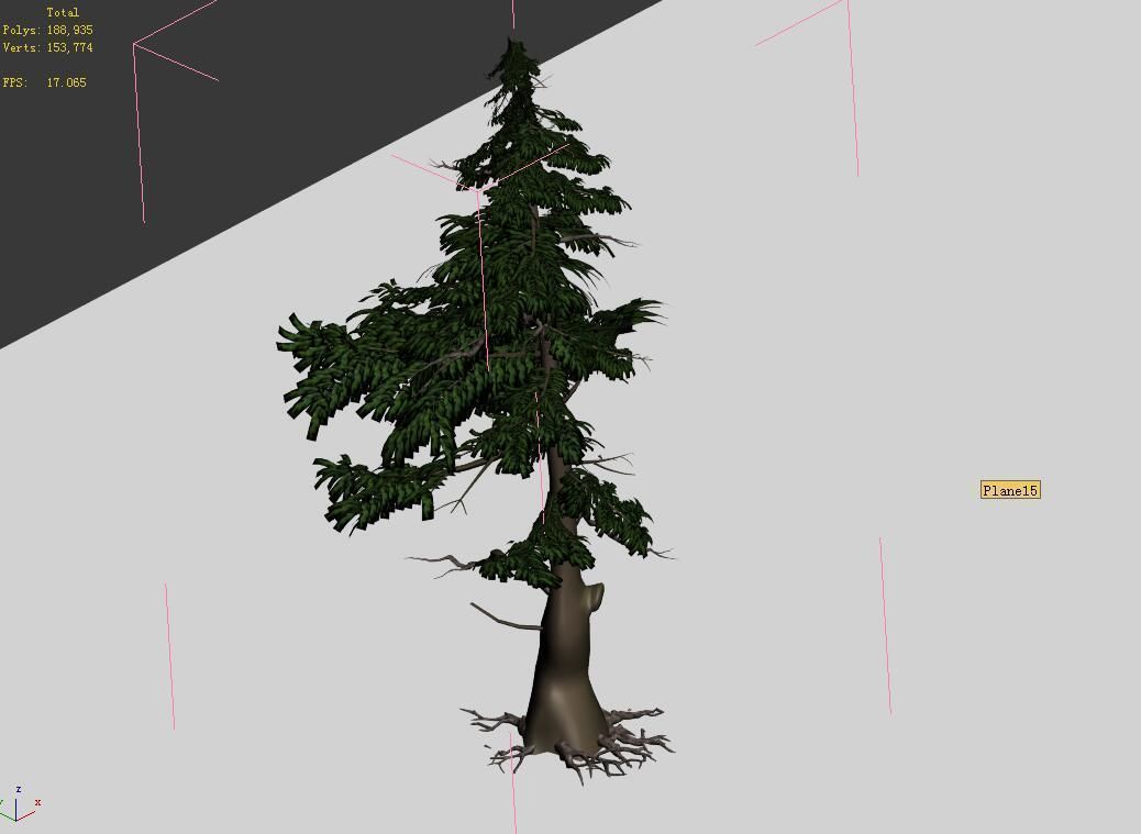 Landscape-Season-Pine Tree 03 3D model_3