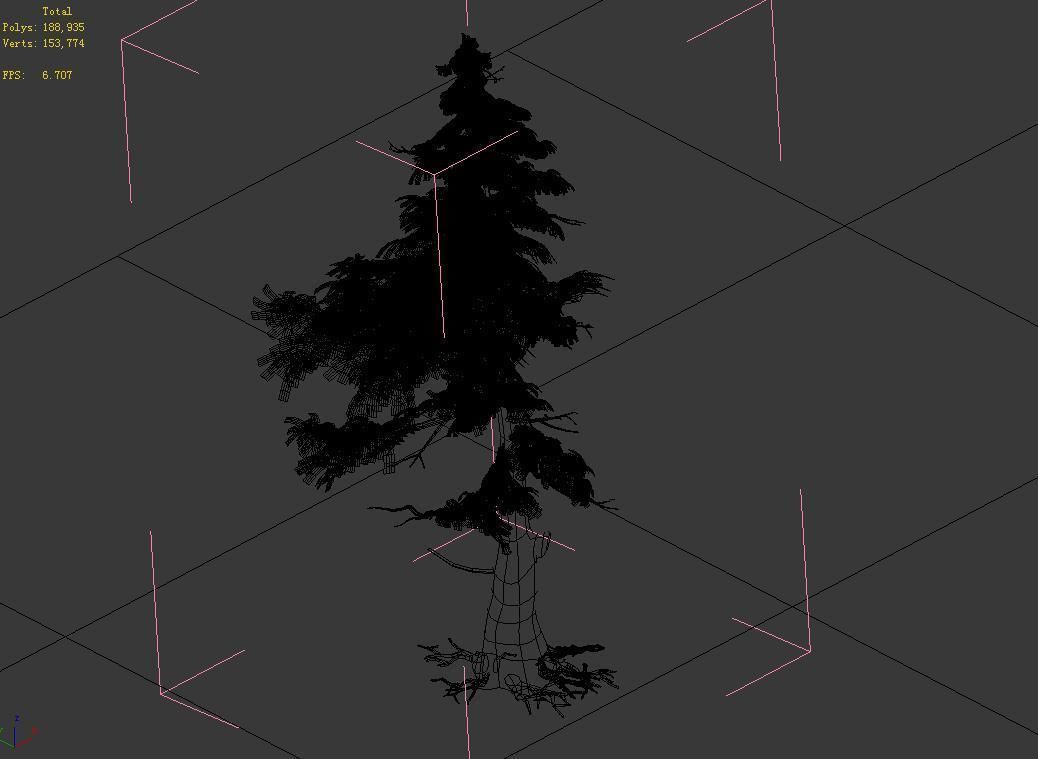 Landscape-Season-Pine Tree 03 3D model_4