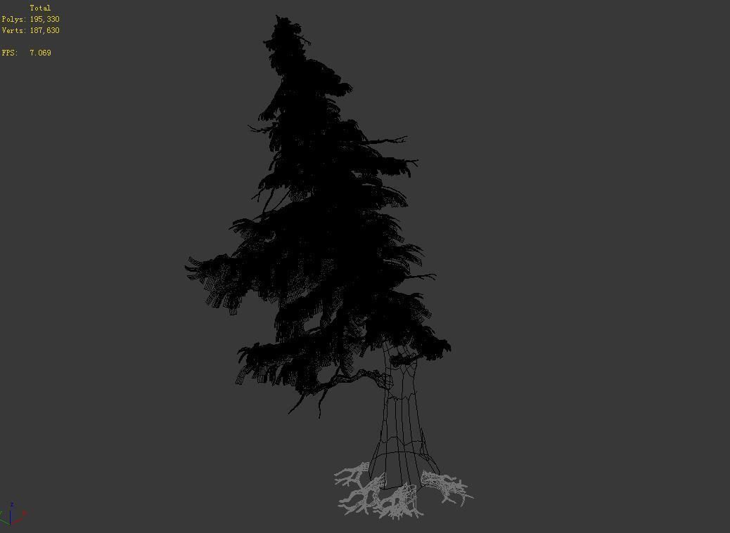 Landscape-Season-Pine Tree 04 3D model_4