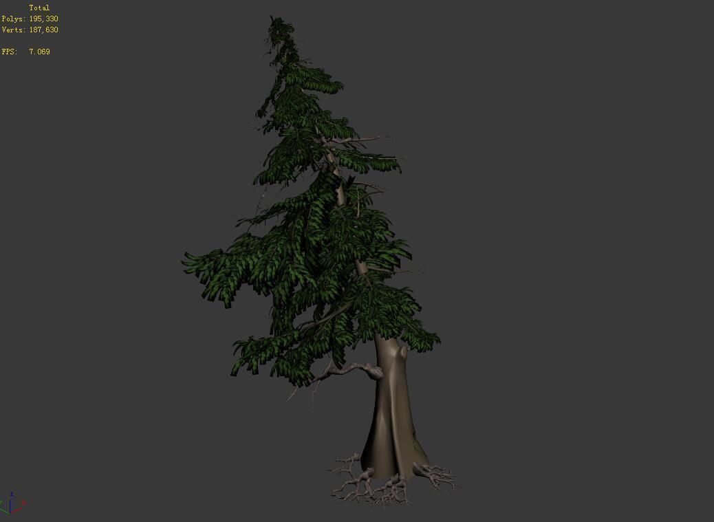 Landscape-Season-Pine Tree 04 3D model_3