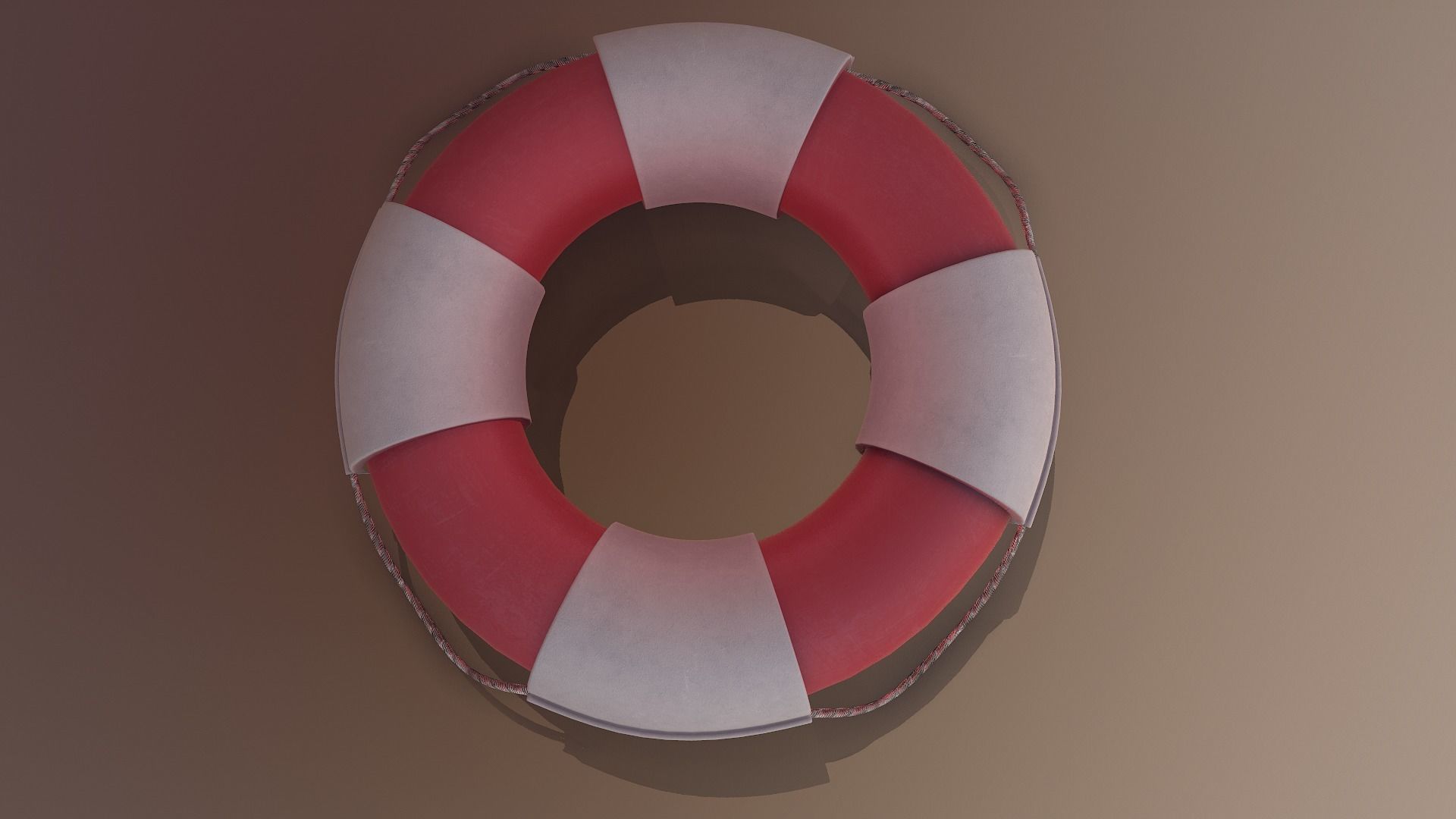 Lifebuoy Ring Low-poly 3D model_15