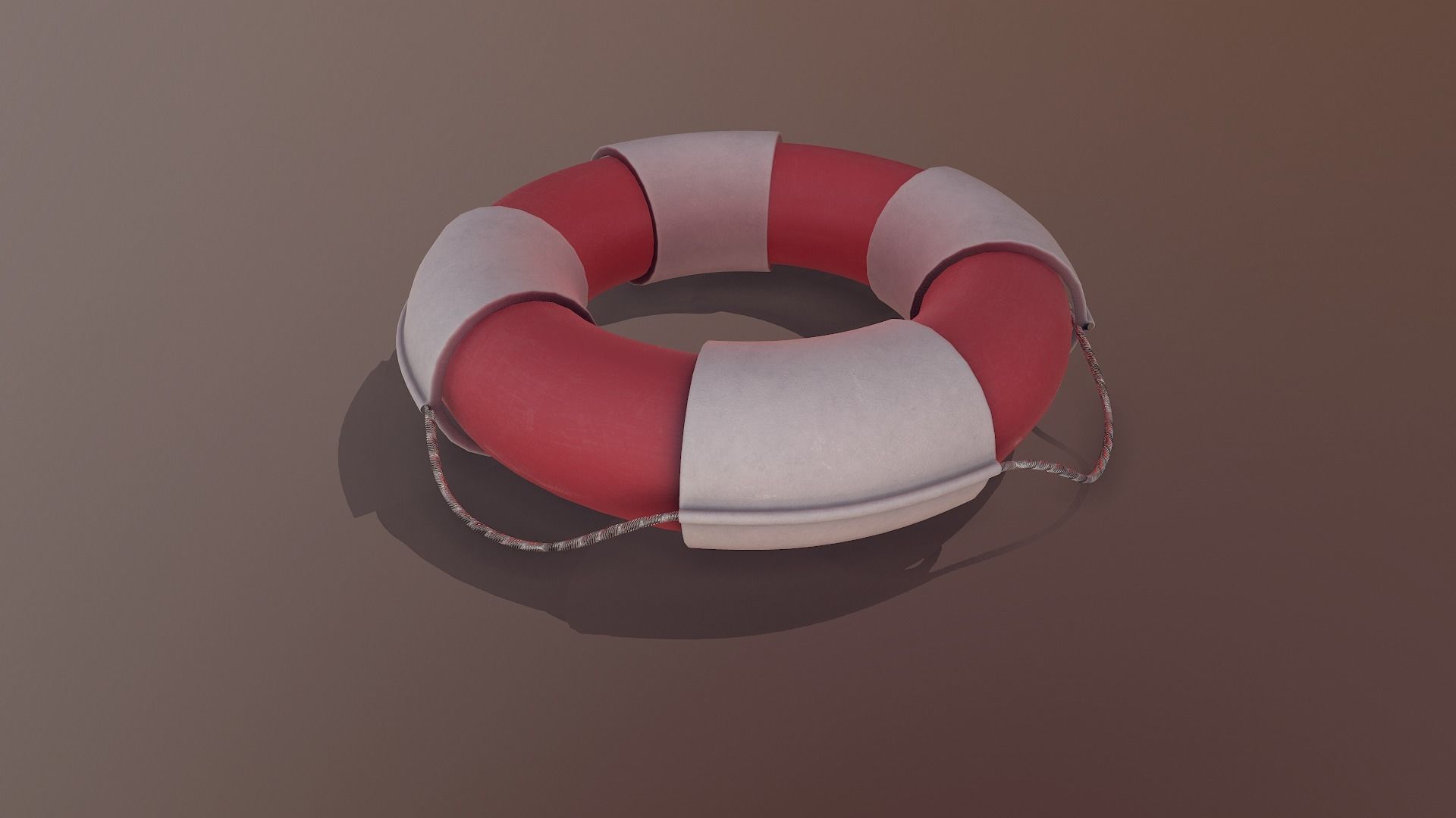 Lifebuoy Ring Low-poly 3D model_13