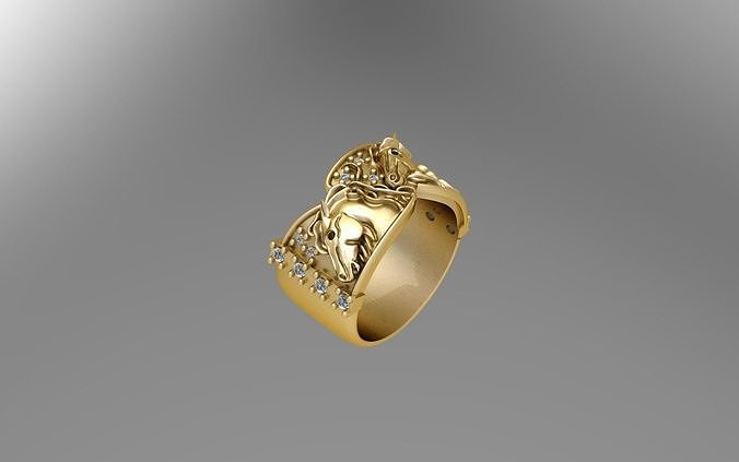 Ring Horses Free 3D print model