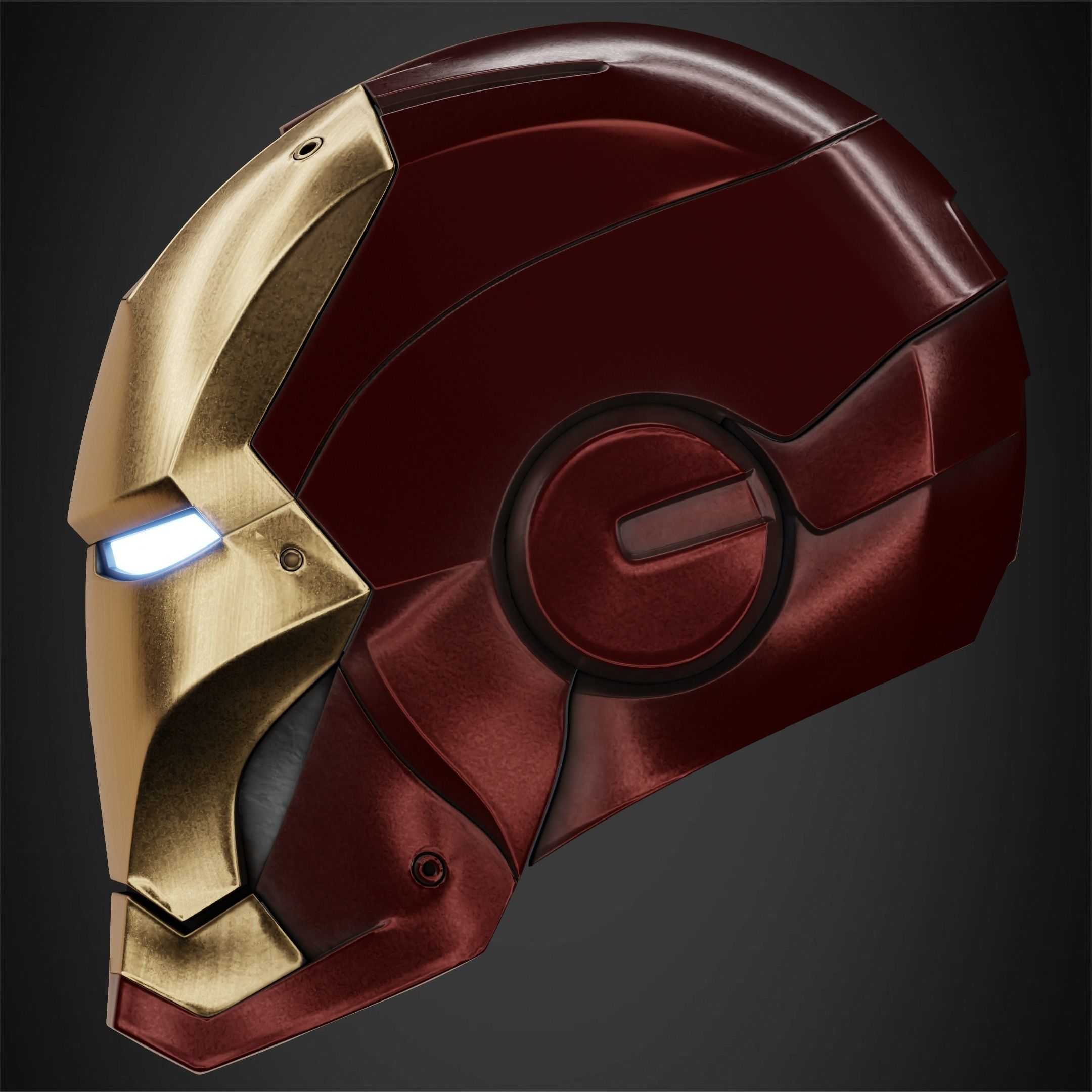 Iron Man Mark 3 Helmet for Cosplay 3D print model_4