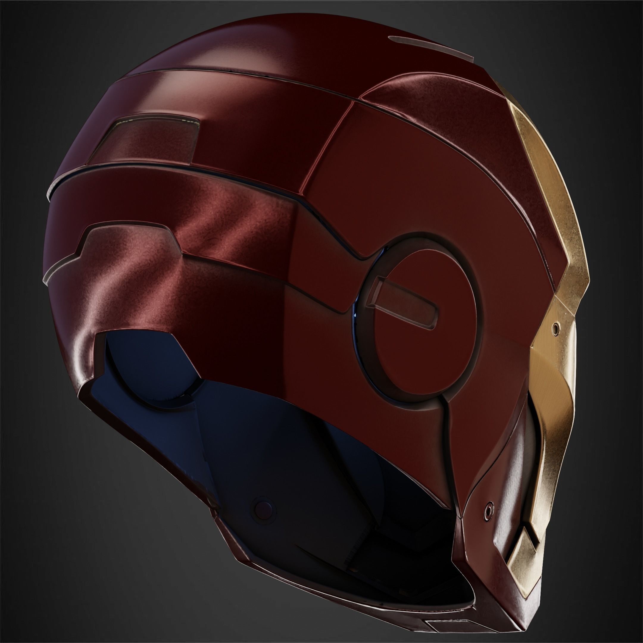 Iron Man Mark 3 Helmet for Cosplay 3D print model_7