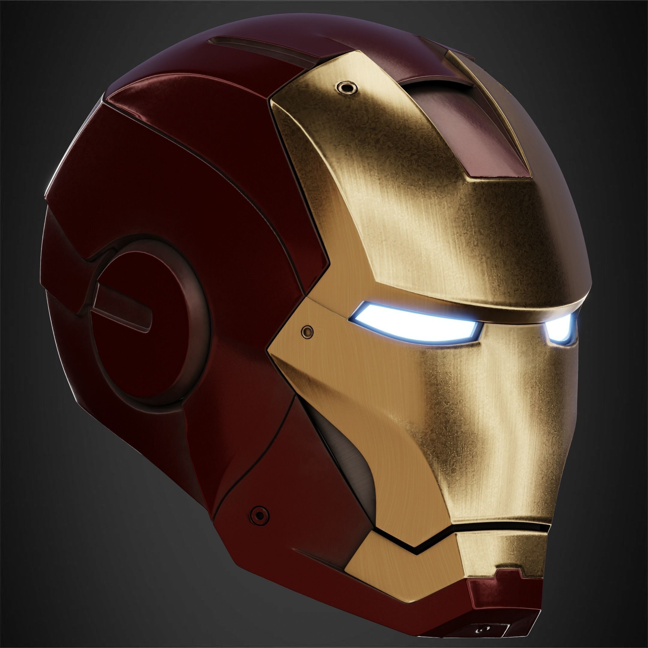 Iron Man Mark 3 Helmet for Cosplay 3D print model_9