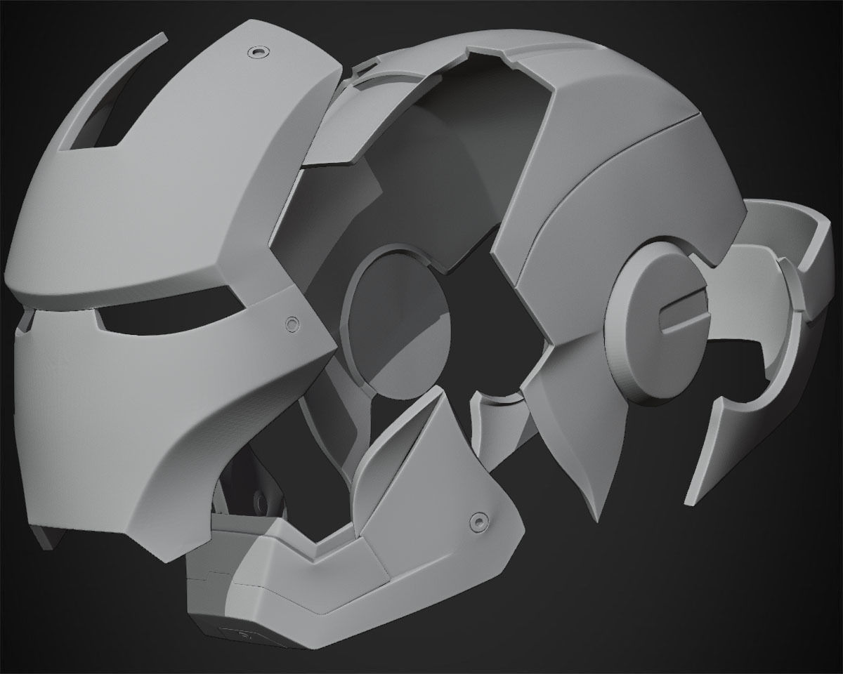 Iron Man Mark 3 Helmet for Cosplay 3D print model_10