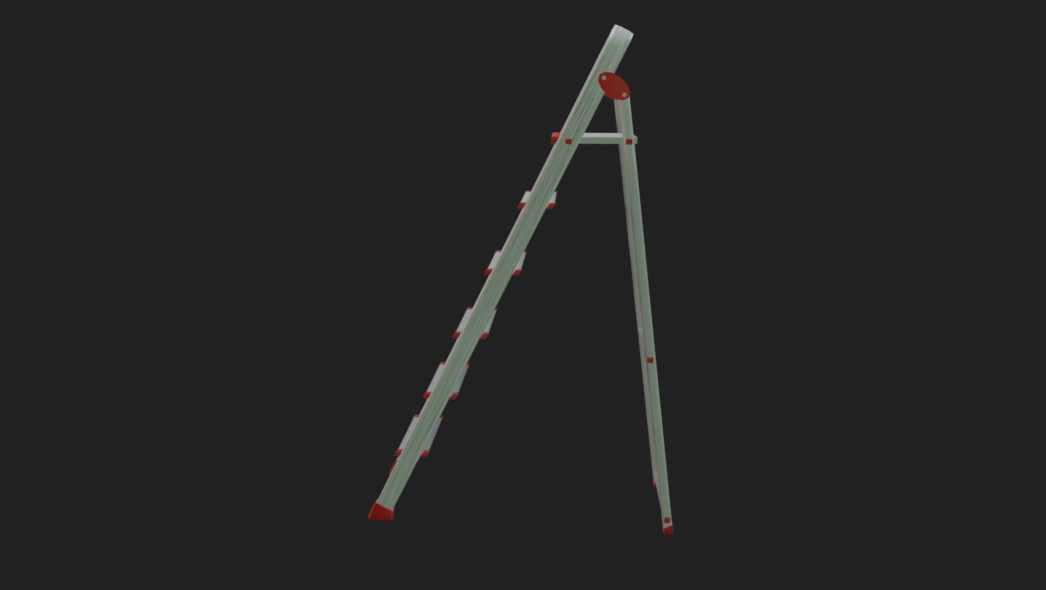 Aluminum Folding - 6 Step Ladder 3D model_3