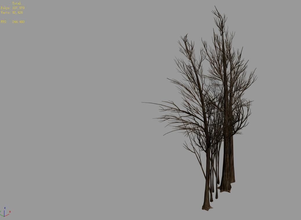 Temple of Confucius-Dead Tree 16 3D model_4