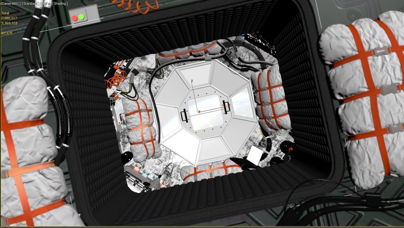 Space shuttle interior 3D model_4