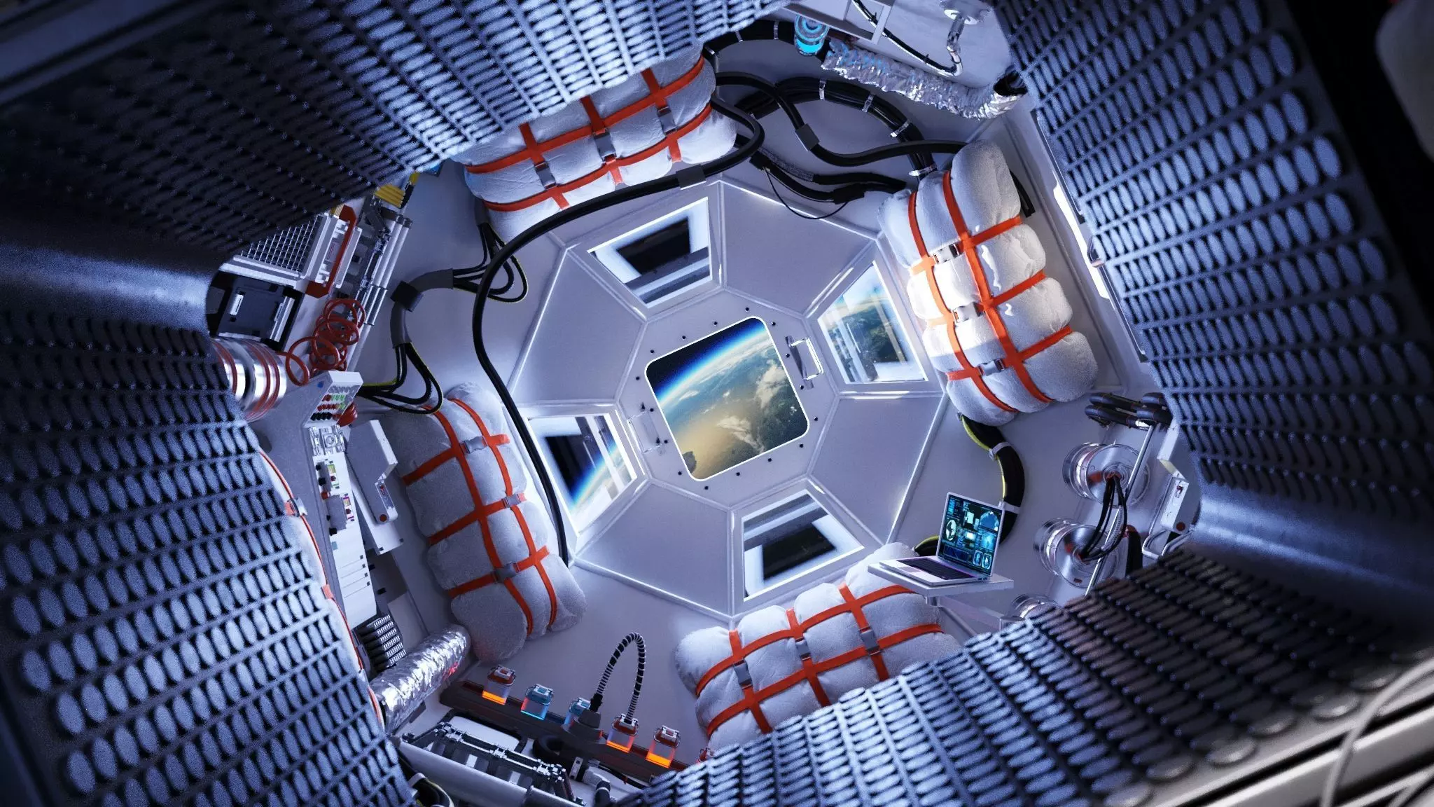 Space shuttle interior 3D model_0