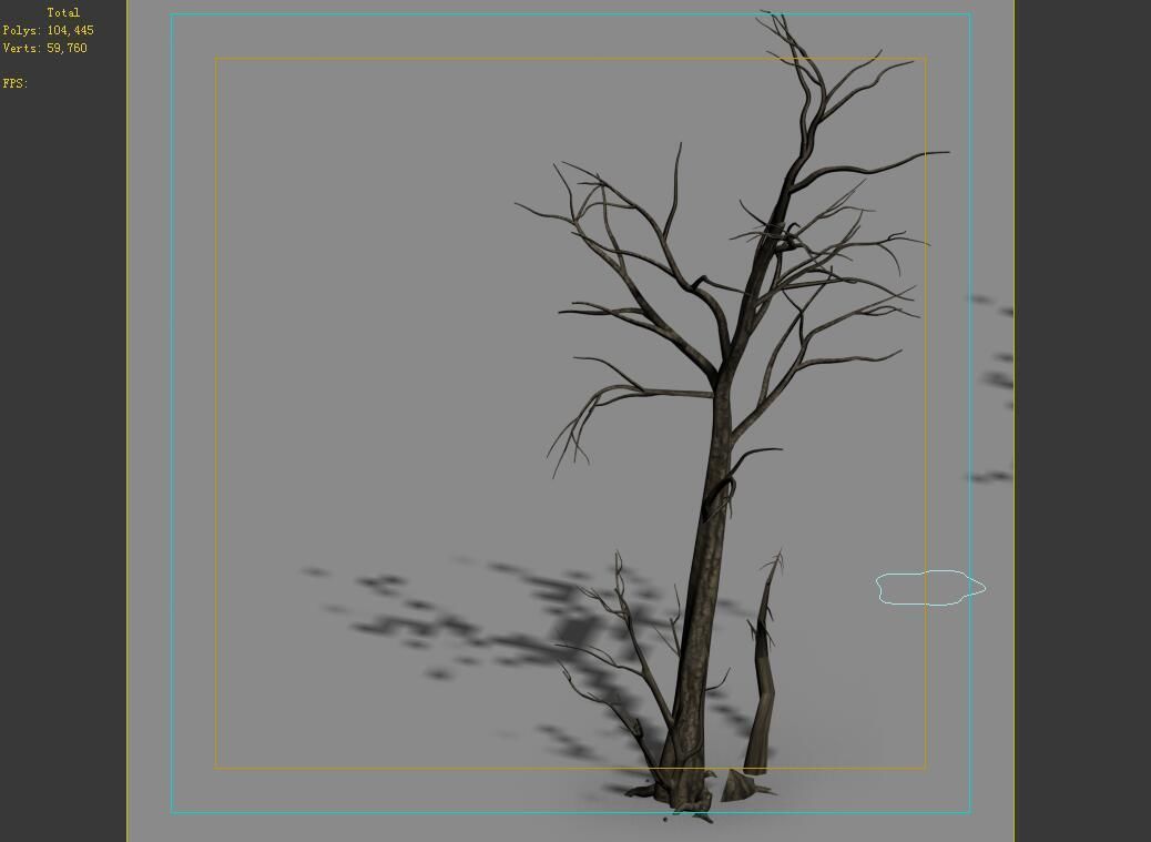 Roadside-Dead Tree 01 3D model_4