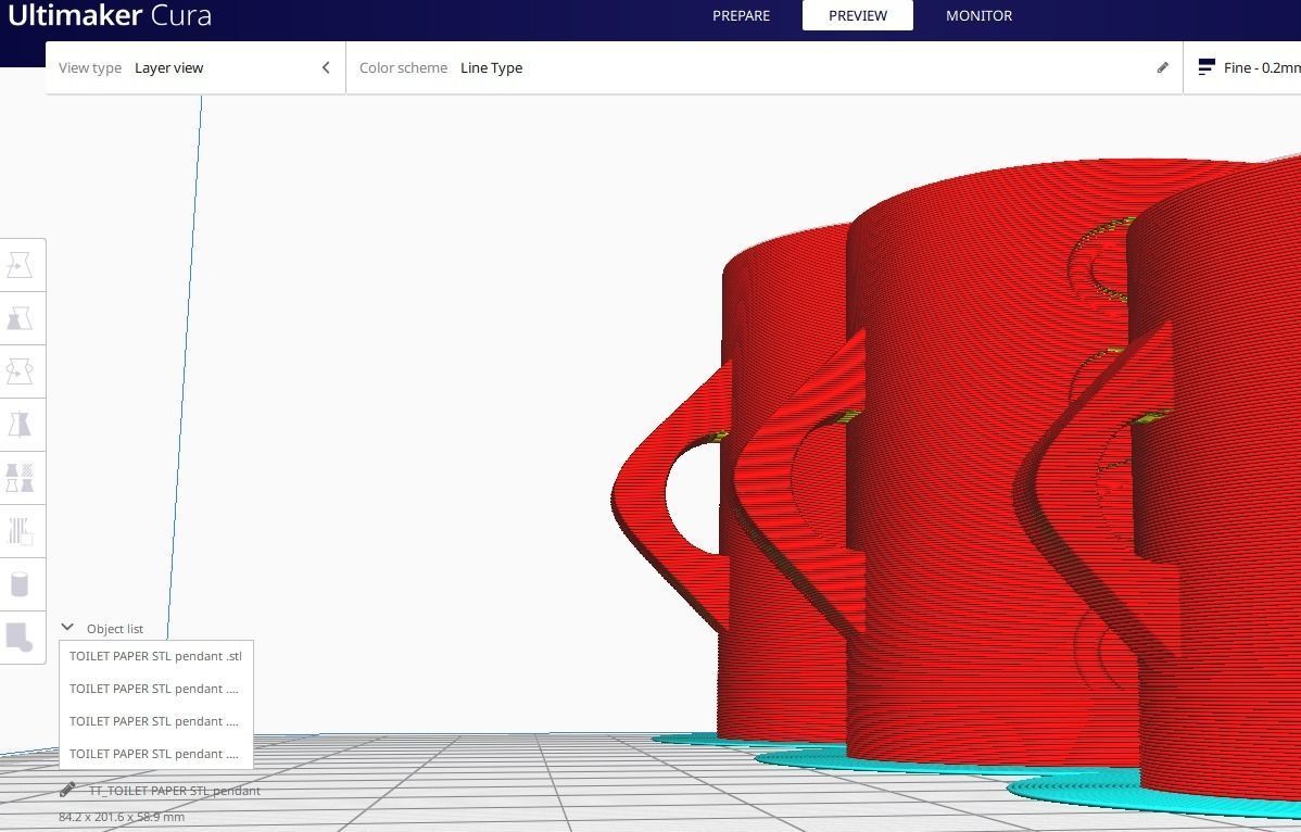 toilet paper christmas ornament 3D print model_9