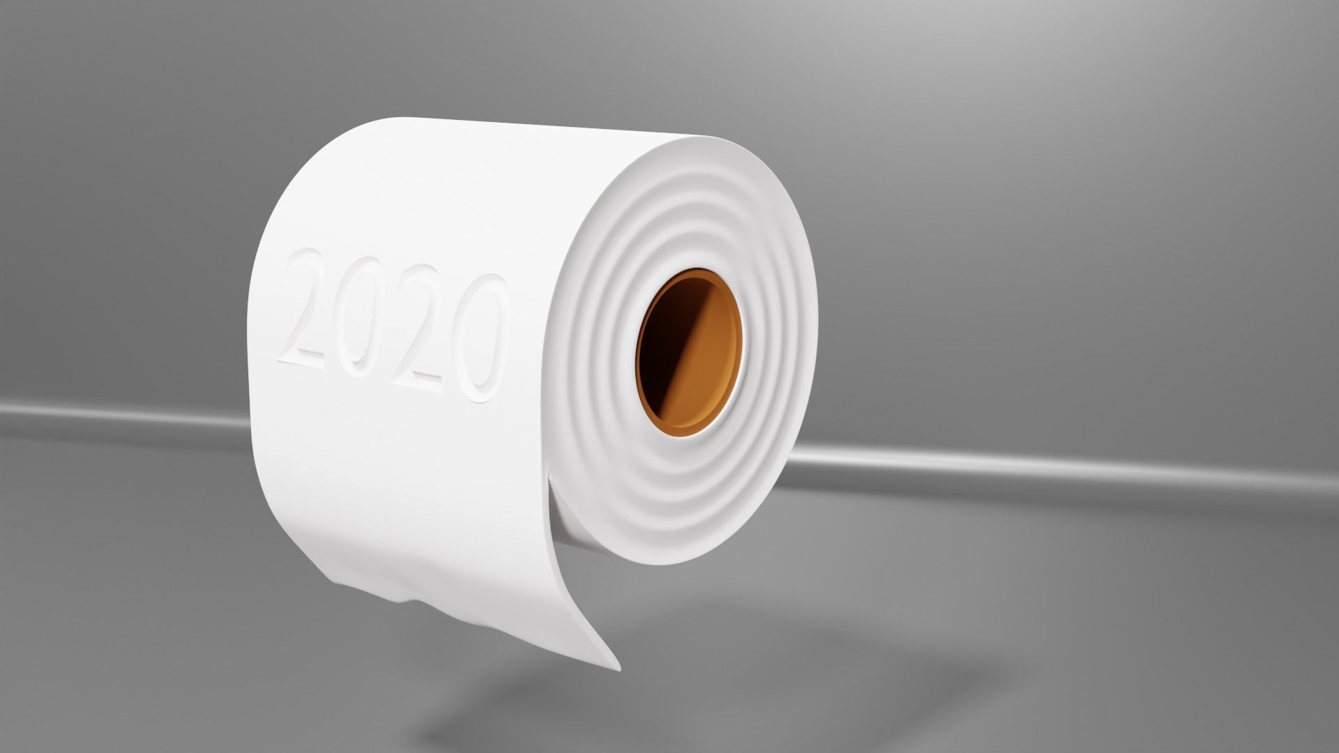 toilet paper christmas ornament 3D print model_11