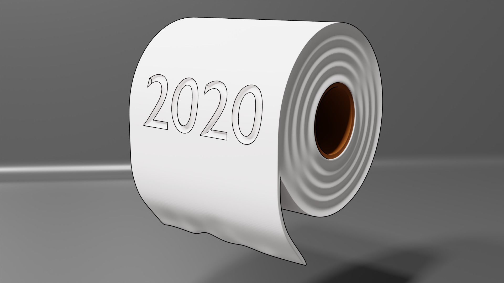 toilet paper christmas ornament 3D print model_19
