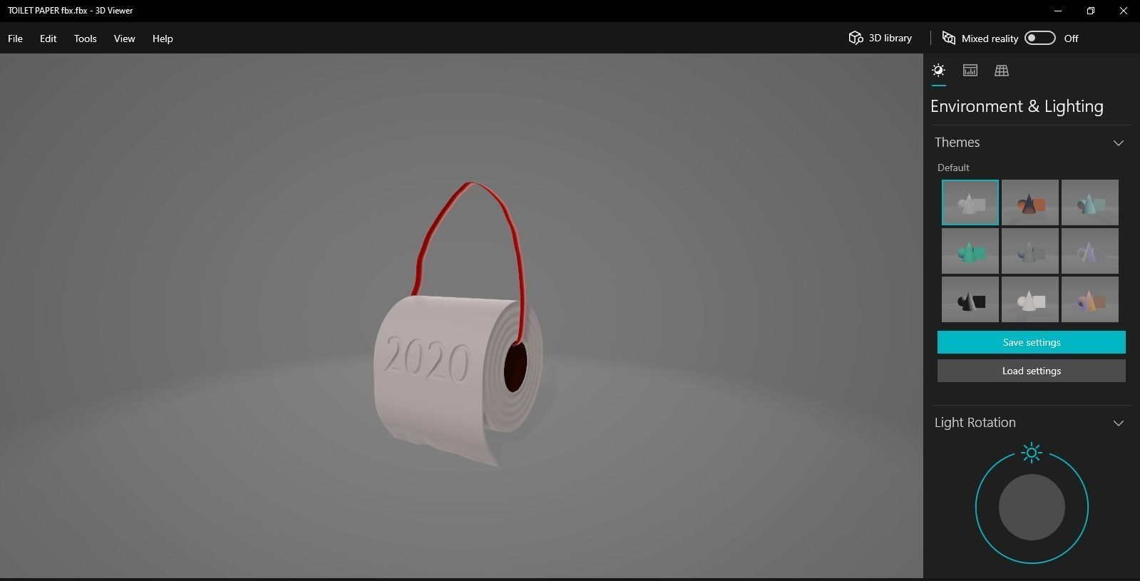 toilet paper christmas ornament 3D print model_3