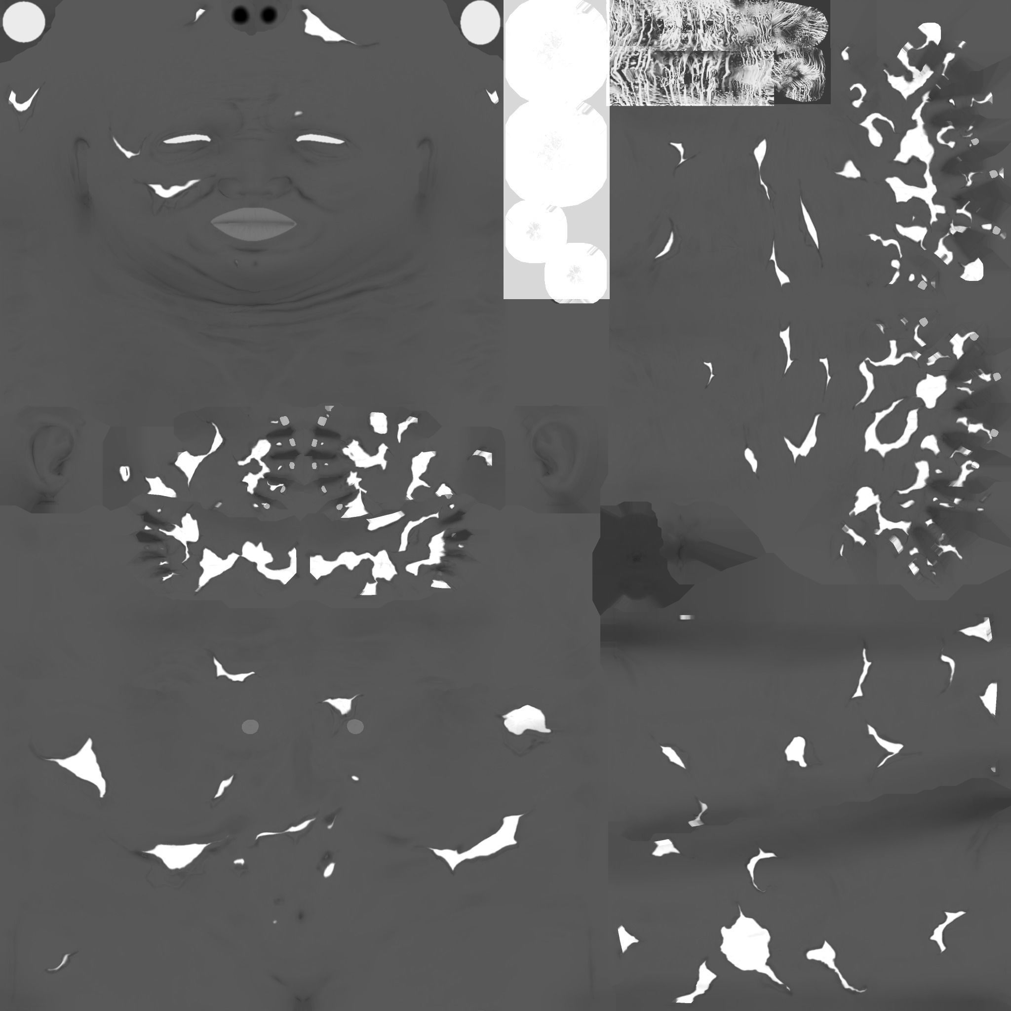 Zombie Male 3D model_1