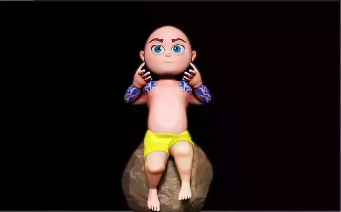 My stylish Baby characters 3d Software use Zbrush 2020