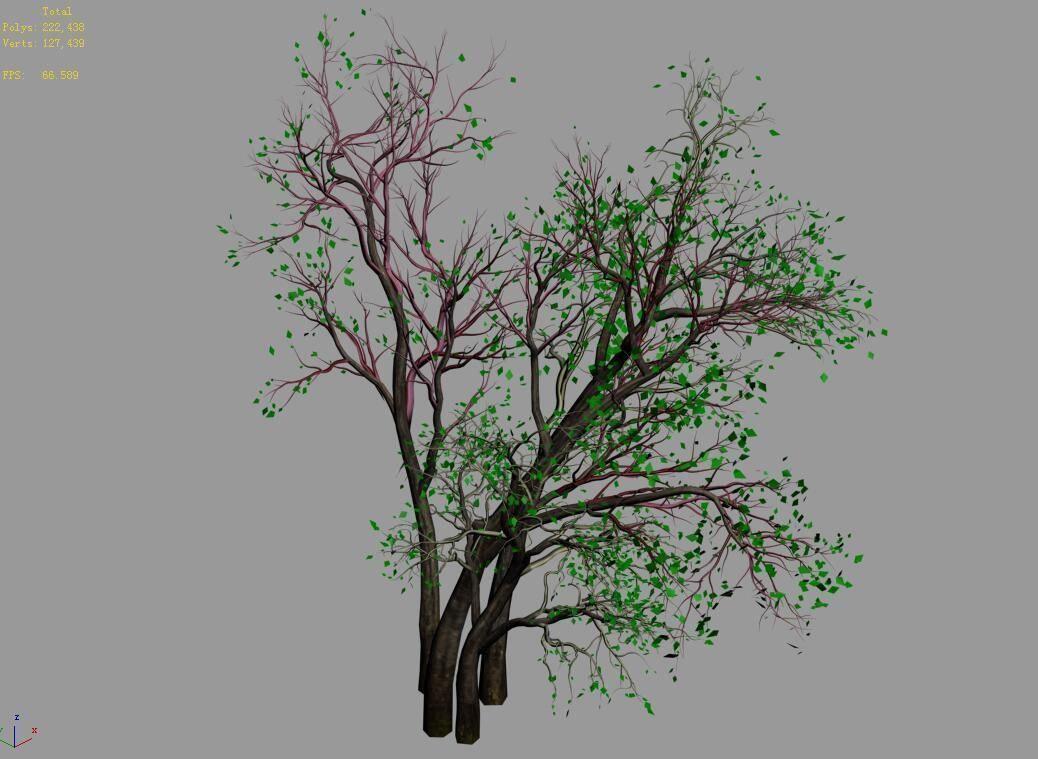 Green Plants-Landscape-Small Tree 53 3D model_3