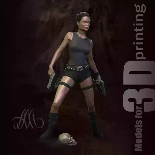Lara Croft 3D print model