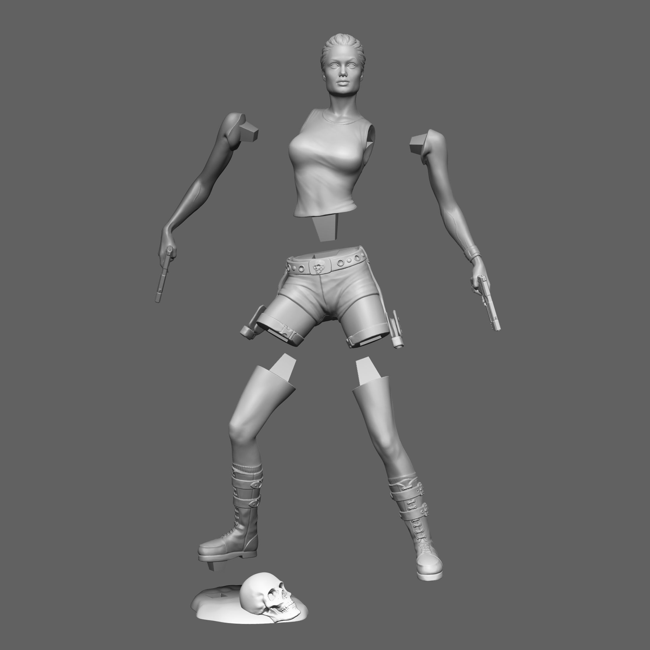 Lara Croft 3D print model_7
