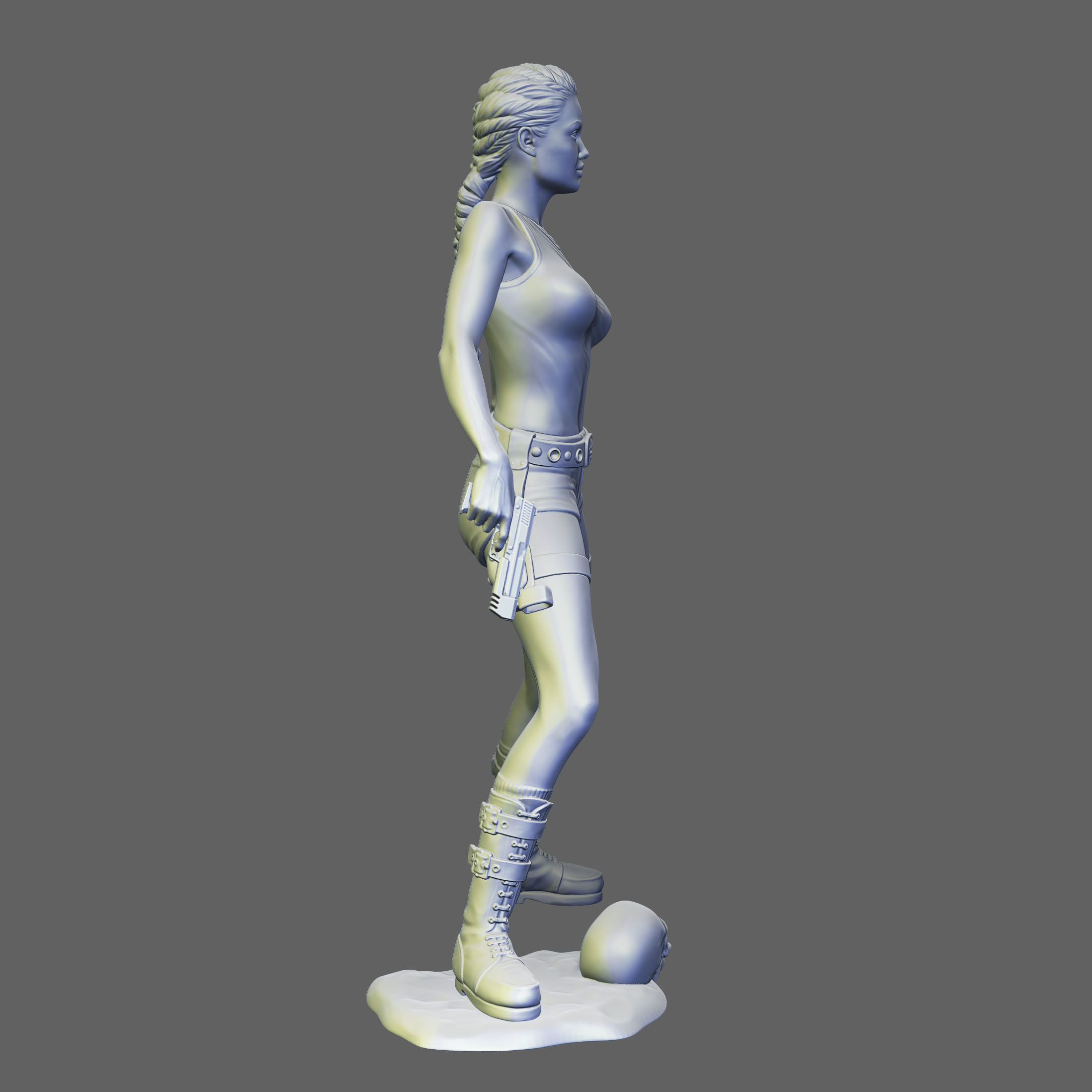 Lara Croft 3D print model_4