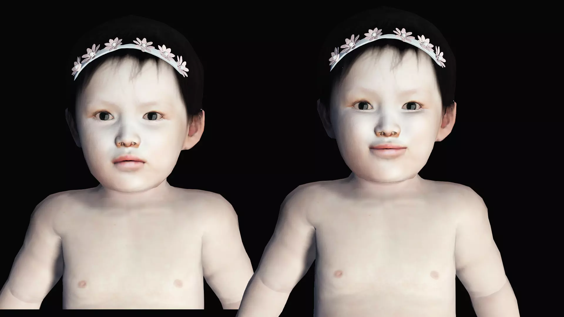 BABY - Asian Baby 3D RIGGED Model 3D model_0