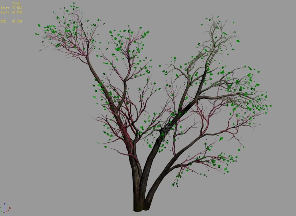 Green Plants-Landscape-Small Tree 60 3D model_3