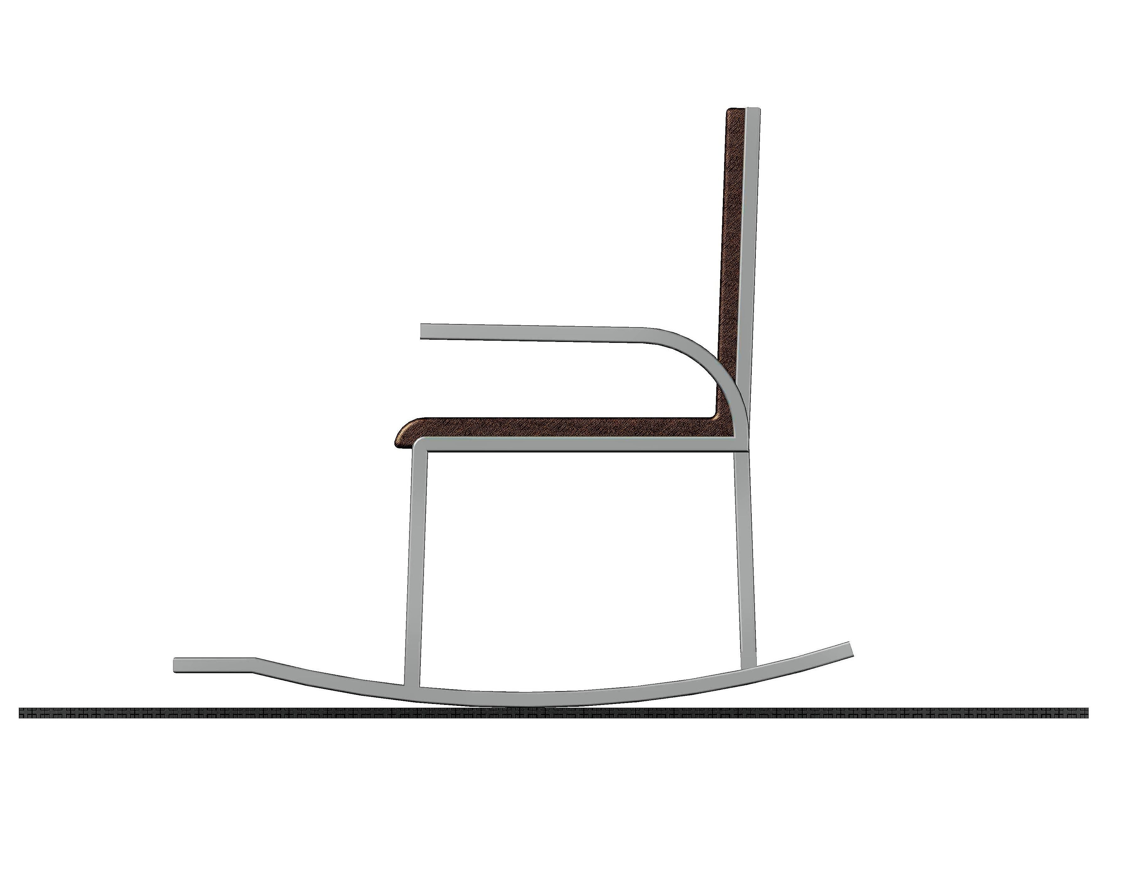 Rocking Chair 3D print model_3