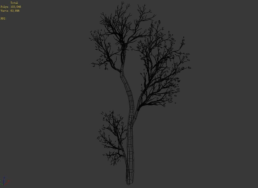 Green Plants-Landscape-Small Tree 68 3D model_3