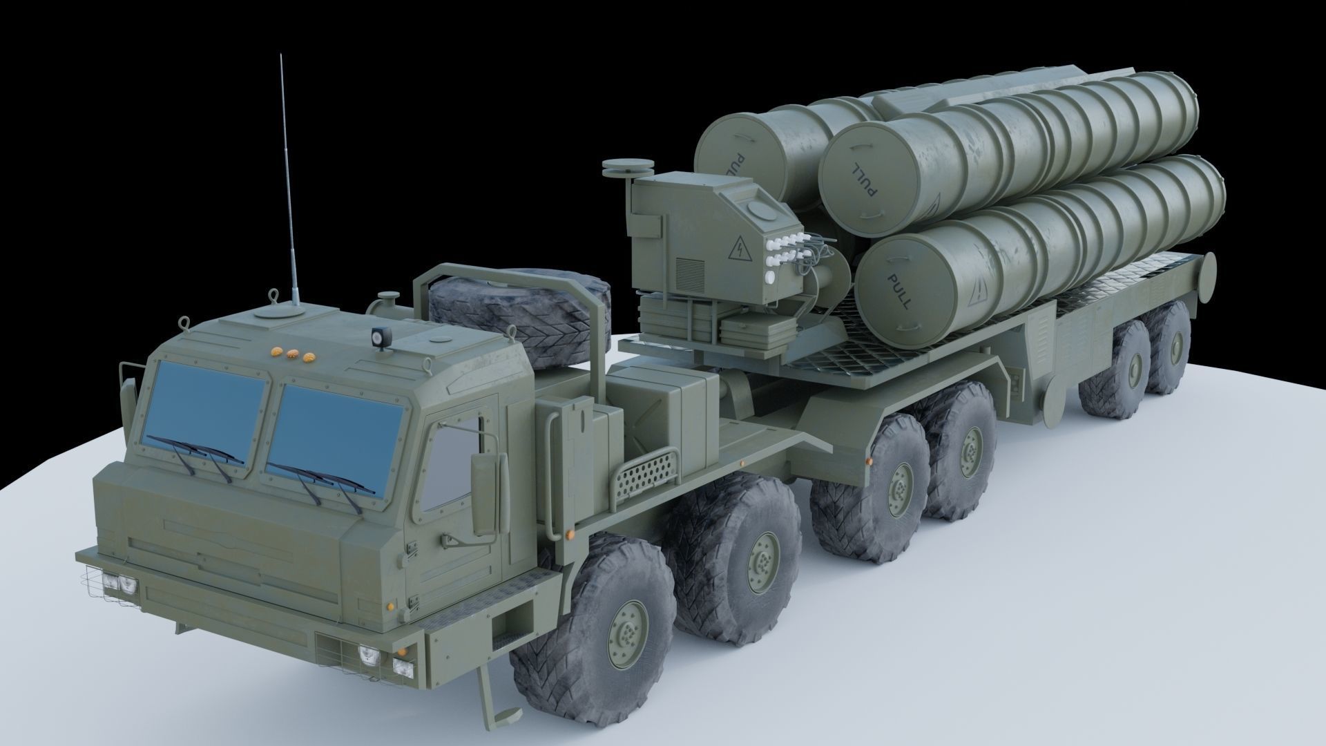 Baz 6909 S400 Launcher 3D model_3