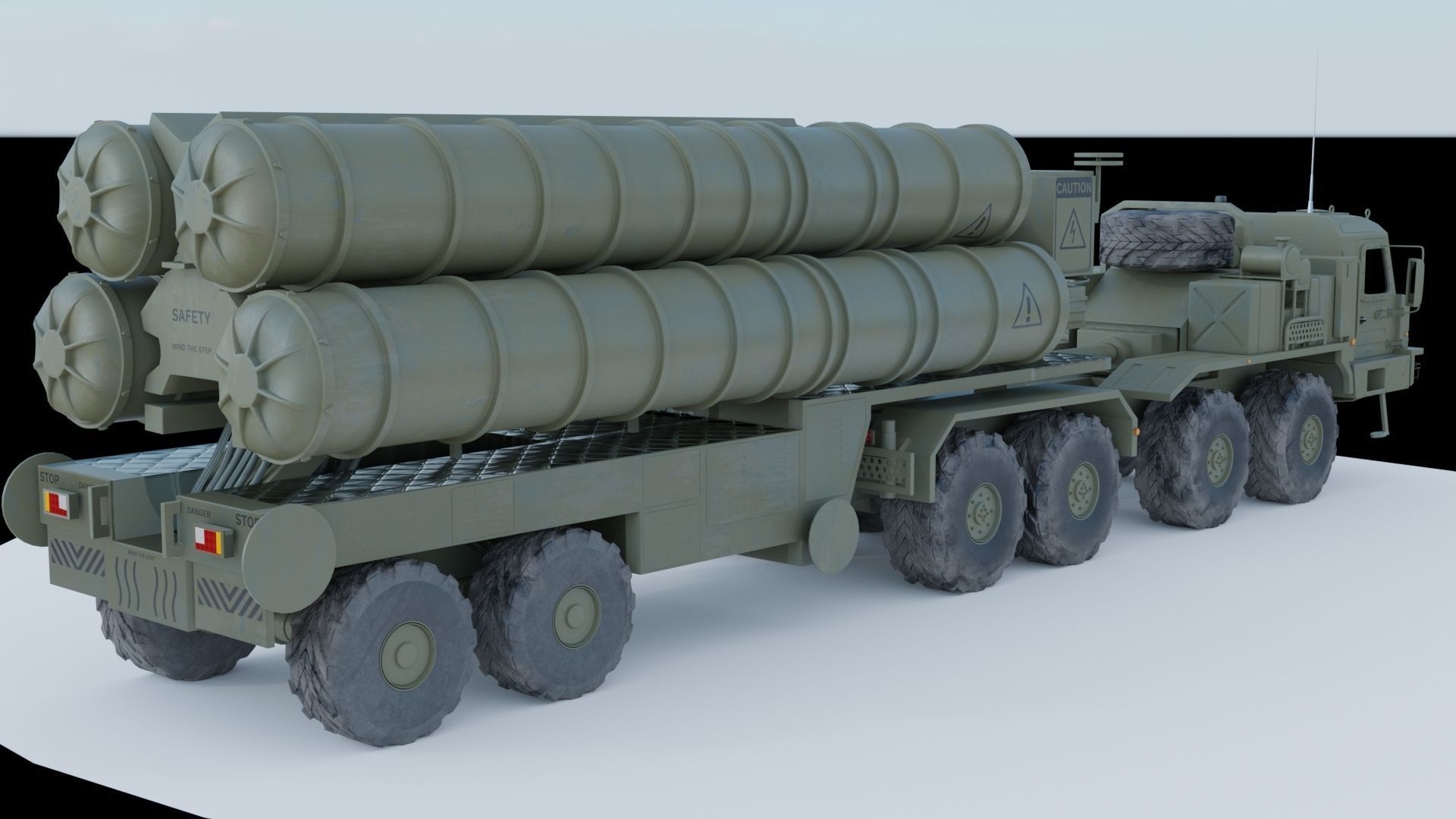 Baz 6909 S400 Launcher 3D model_2