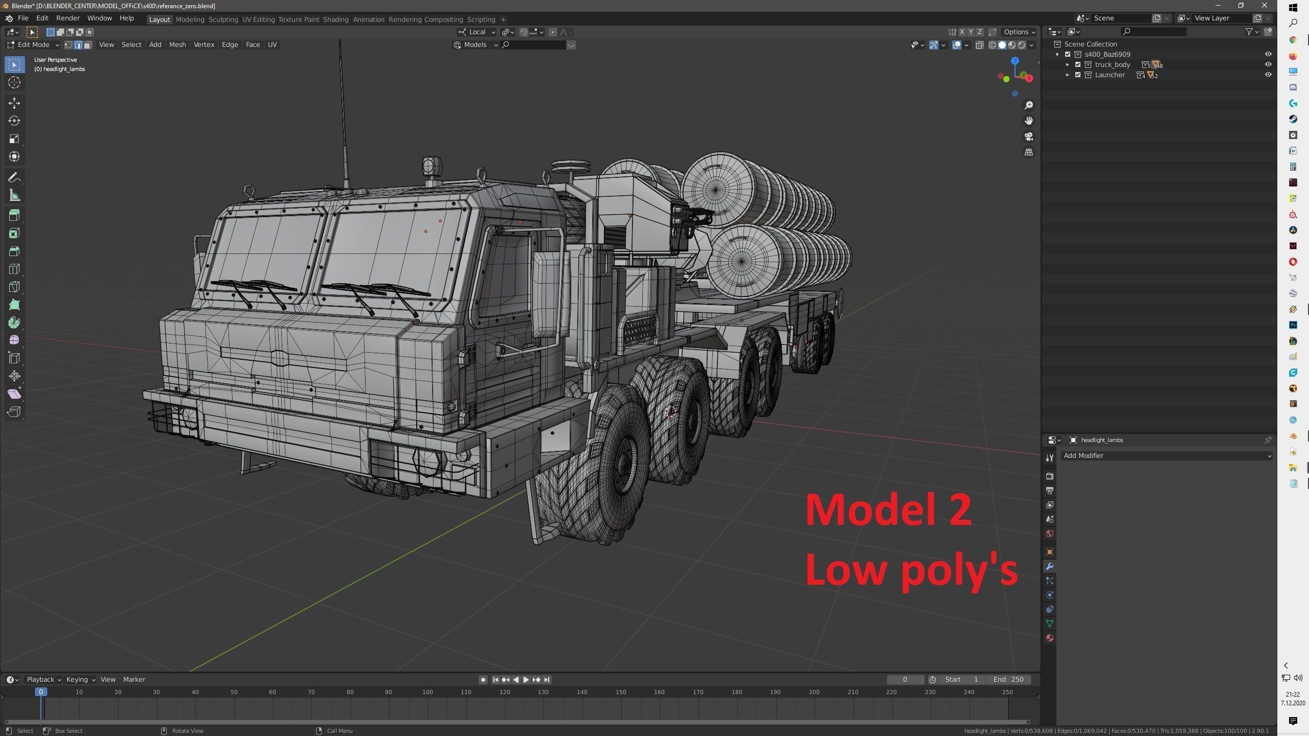 Baz 6909 S400 Launcher 3D model_16