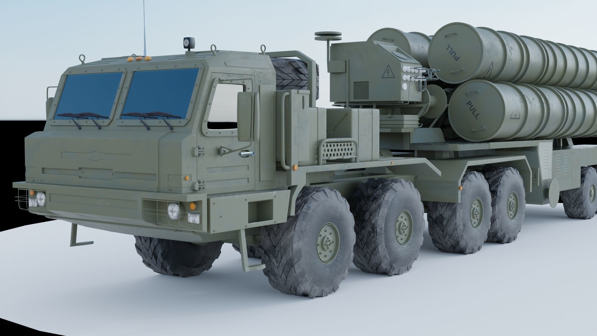 Baz 6909 S400 Launcher 3D model_9